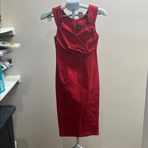 RockSteady Bold Red Midi Dress